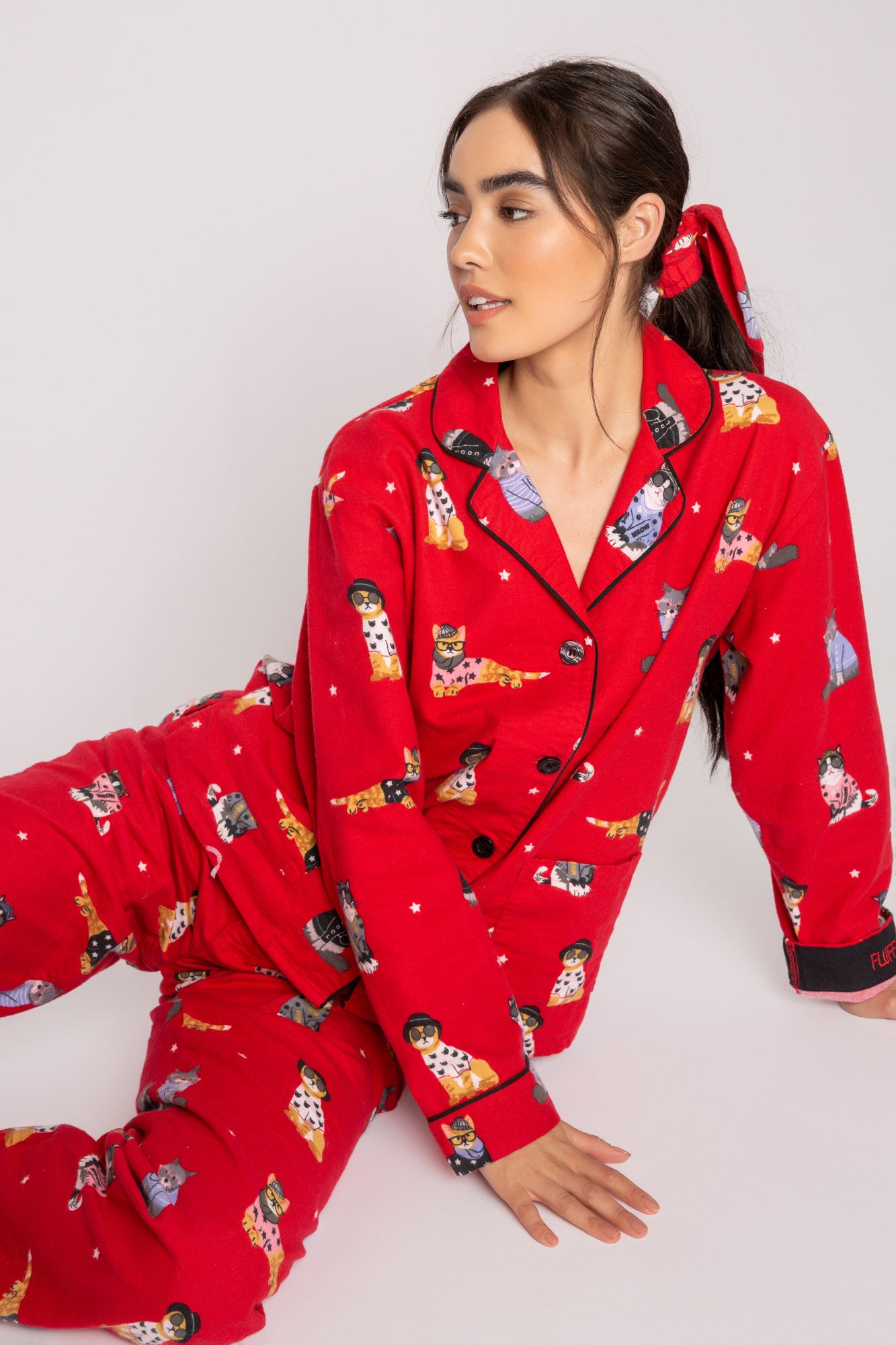 PJ Salvage Stay Cozy Classic Flannel Pajama Set