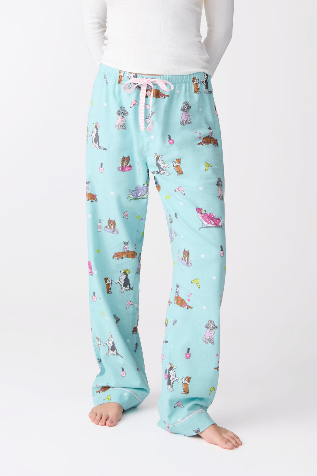 Women s pj pant with spa dogs print. P.J. Salvage