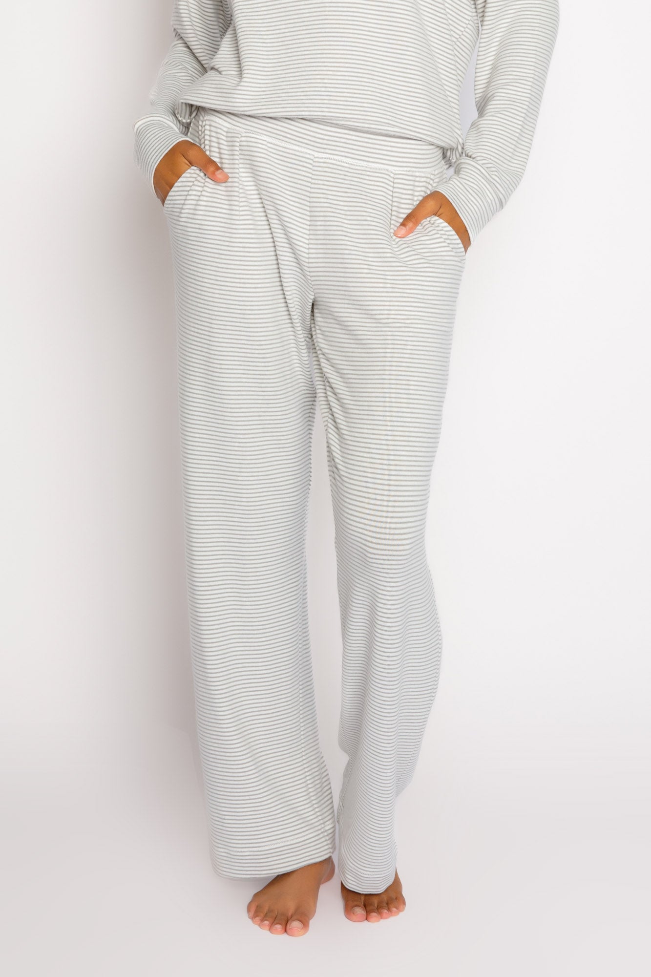 PJ SALVAGE Womens Oatmeal Off White Plush Jogger Lounge Pants XL