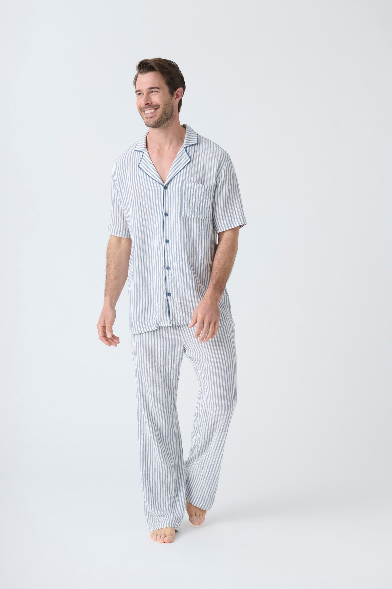 Men s Woven PJ Set