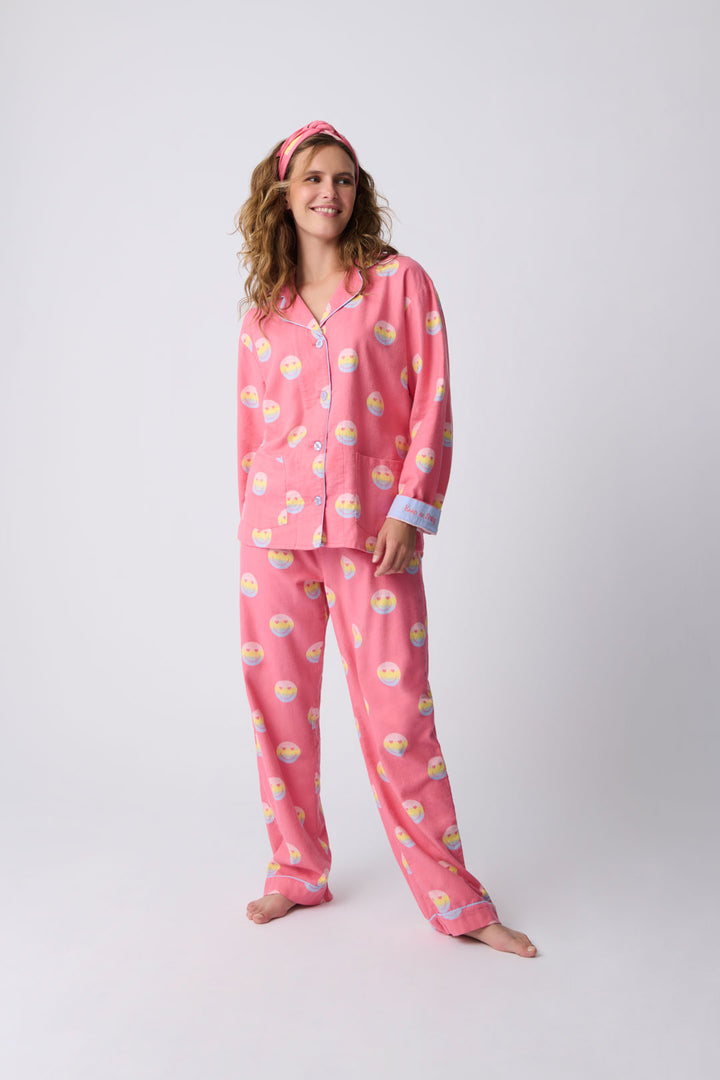 Keep On Smiling Flannel PJ Set