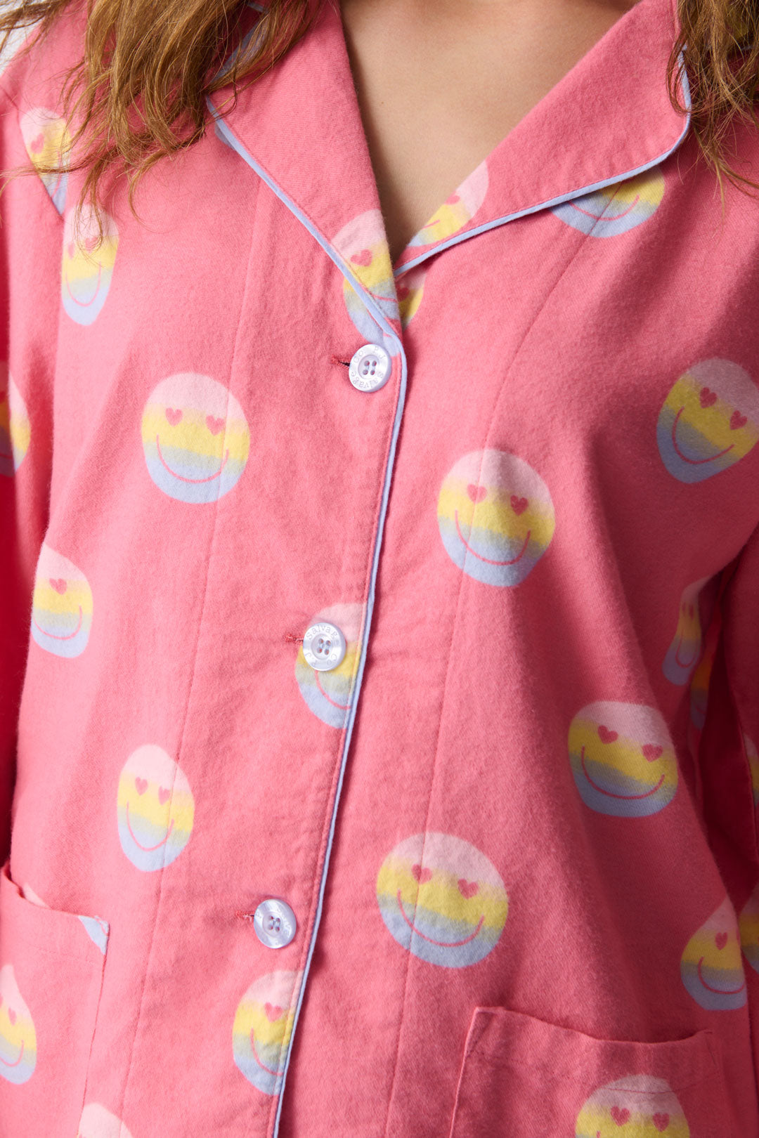 Keep On Smiling Flannel PJ Set