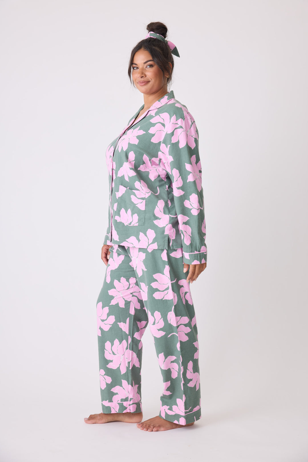 Find Peace Within Flannel PJ Set - Extended Sizes