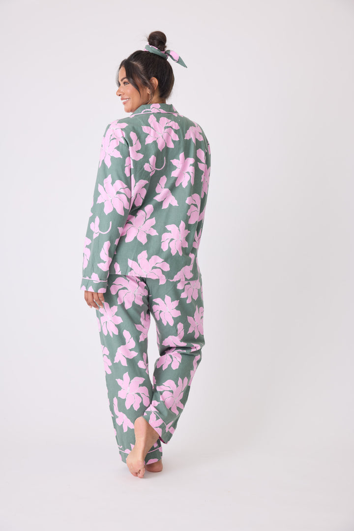 Find Peace Within Flannel PJ Set - Extended Sizes