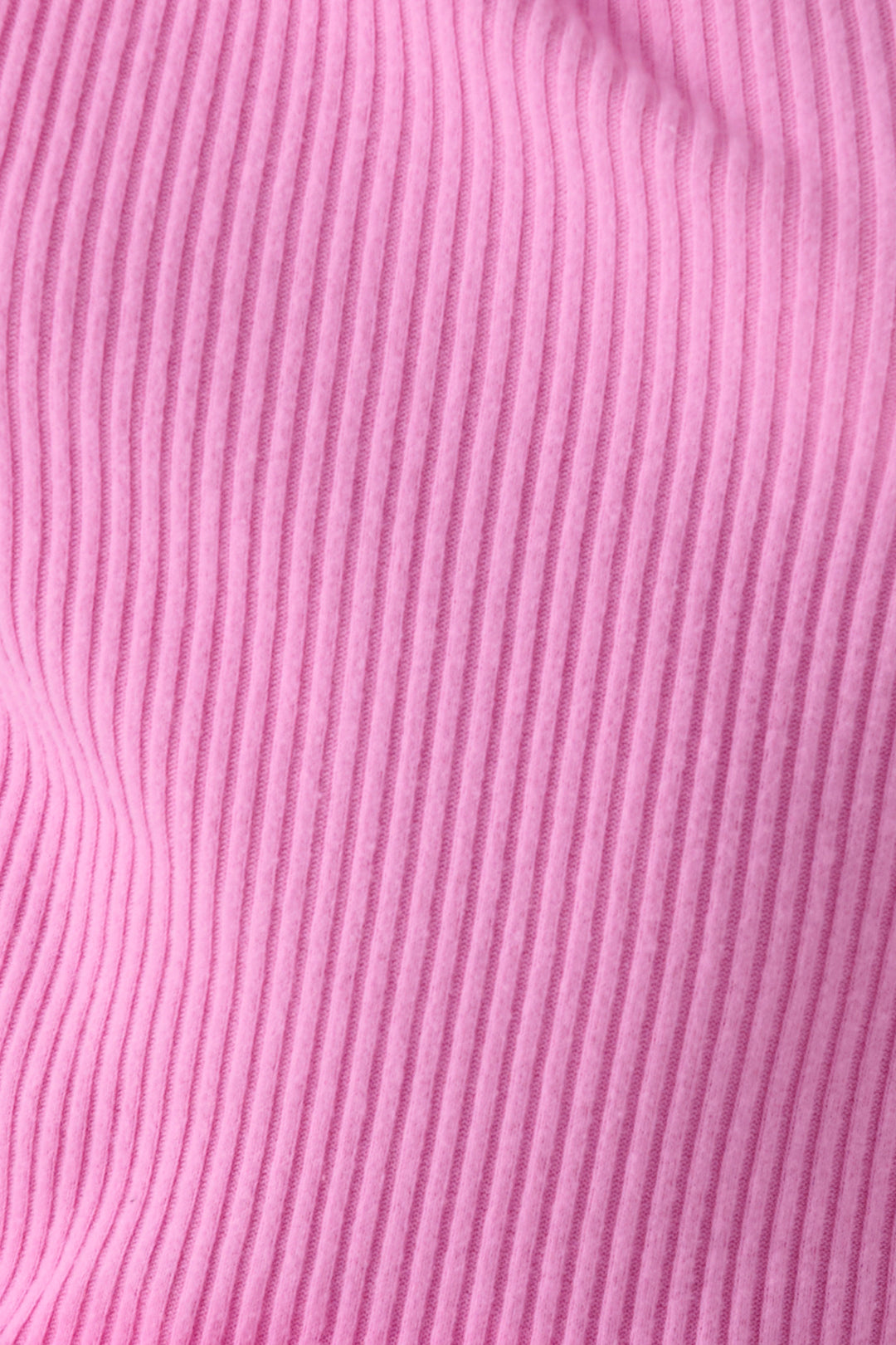 Pink camisole top in Repreve x Reloved recycled soft knit. Mini snap neck & curly merrow hem.
