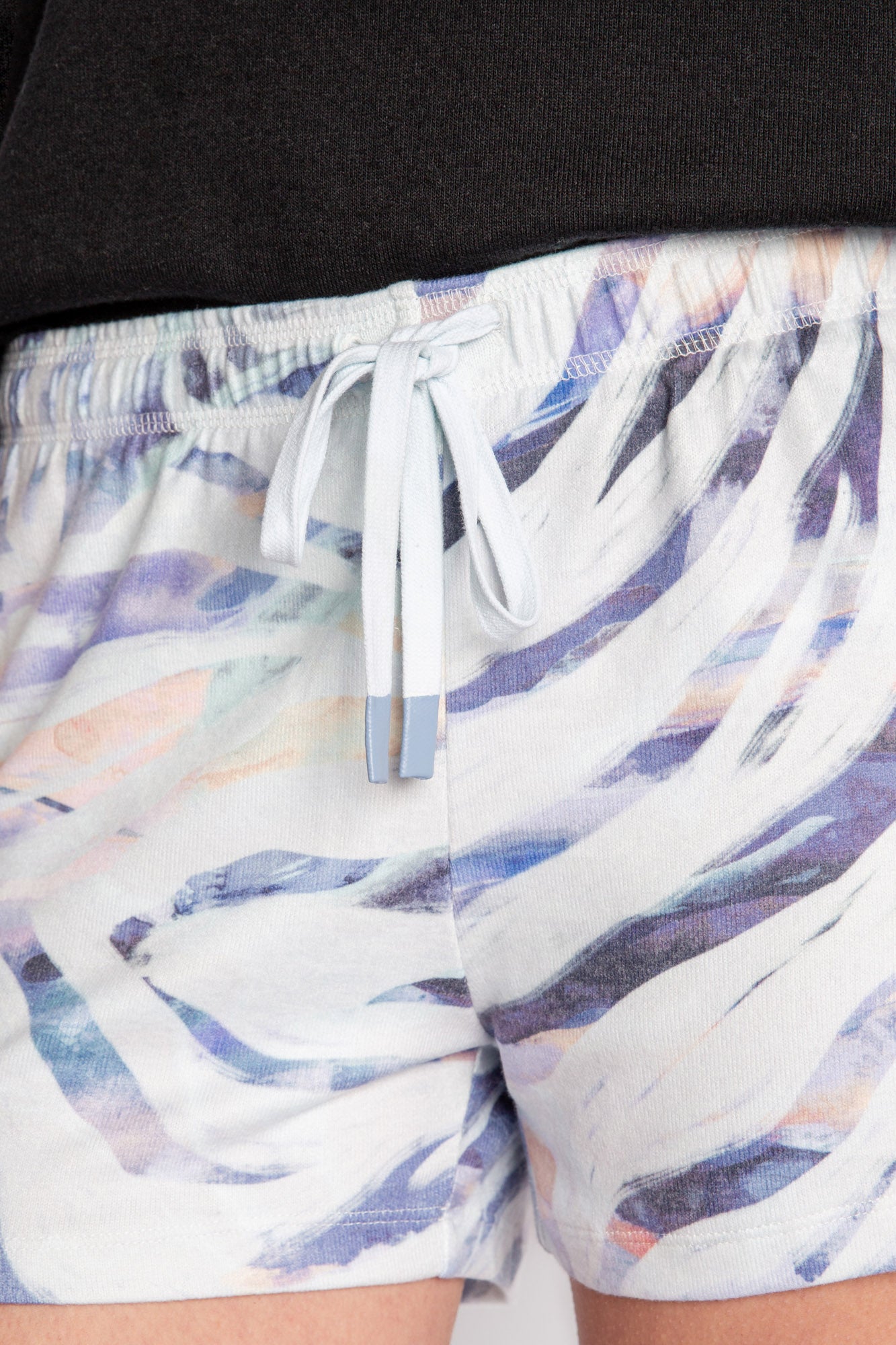 Sleep In Style With Blue Zebra Print Shorts P.J. Salvage