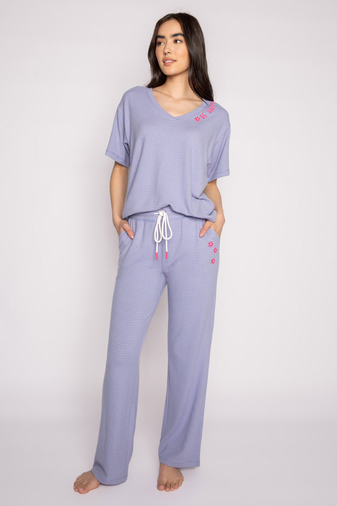 Mini Stripe Sleep Set T-Shirt & Pajama Pant – P.J. Salvage