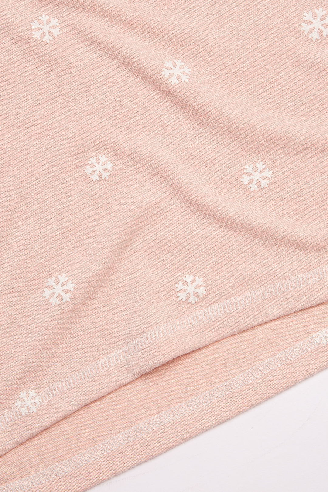 Shop Printed Sheet Set Pink/Grey Snowflakes